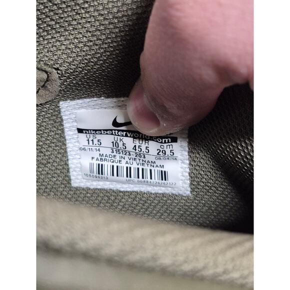 Nike Air Force 1 Mid '07 Medium Olive Green Men’s Size 11.5 Near Vintage Status - Picture 4 of 8